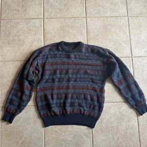 Vintage knit patterned sweater